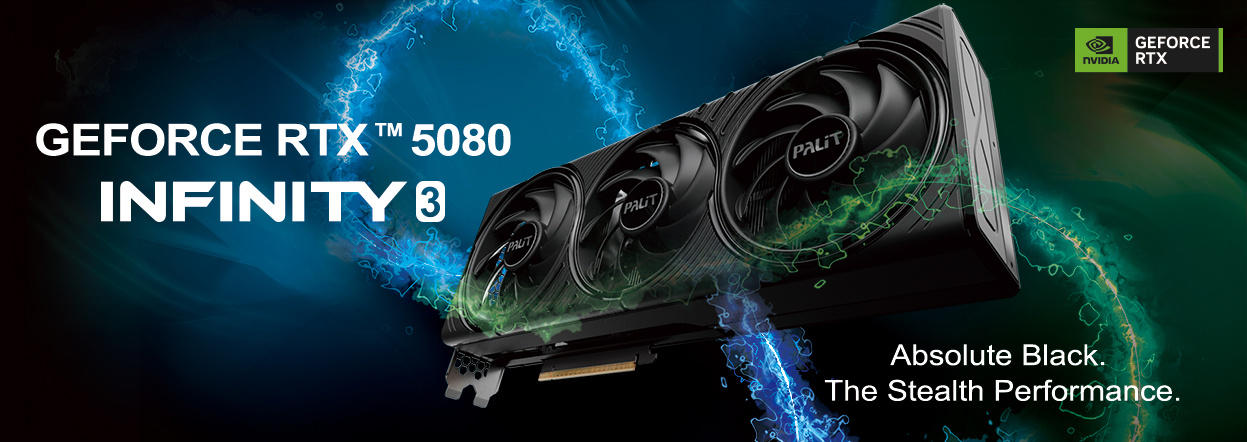 同德推出 GeForce RTX 5080 Infinity 3 显卡,纯黑美学