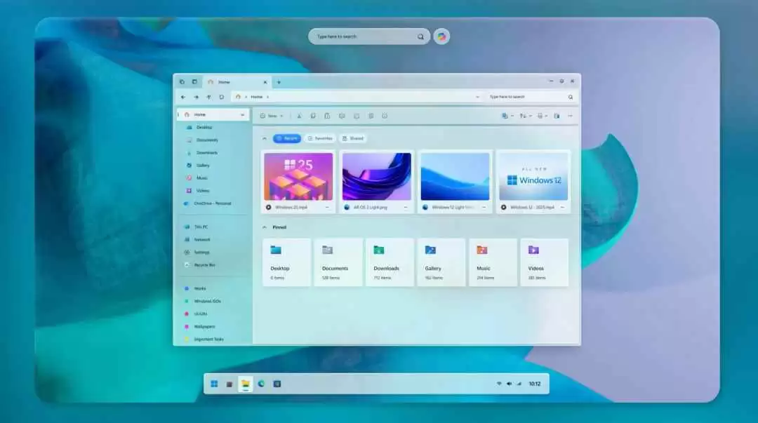 界面惊艳! 用户自制Windows12概念版