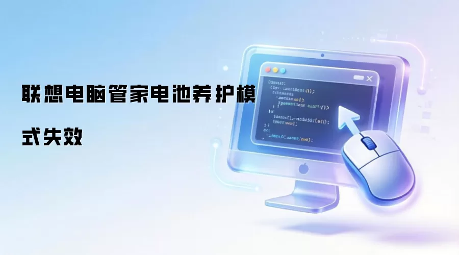 联想电脑管家电池养护模式失效