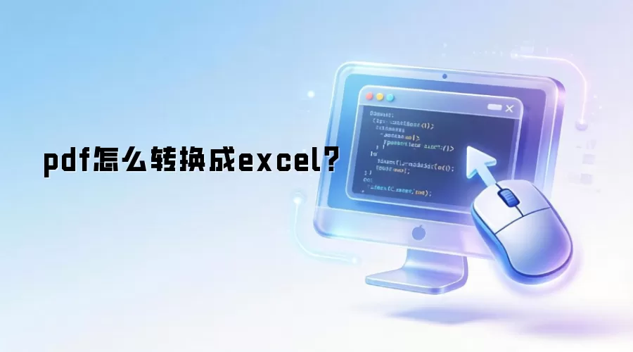 pdf怎么转换成excel?