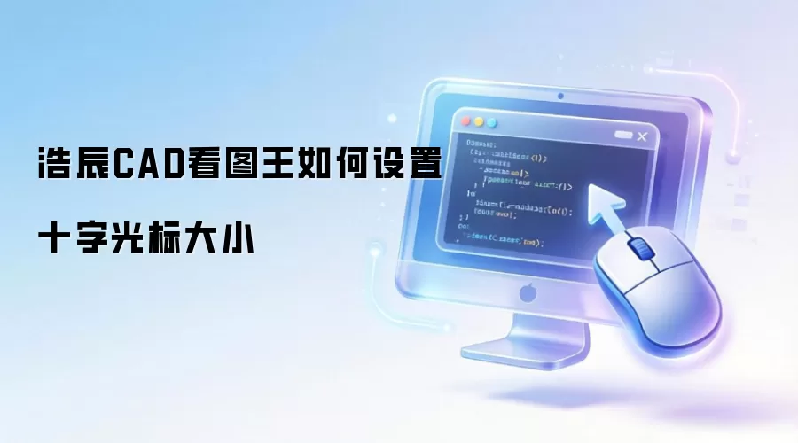 浩辰CAD看图王如何设置十字光标大小