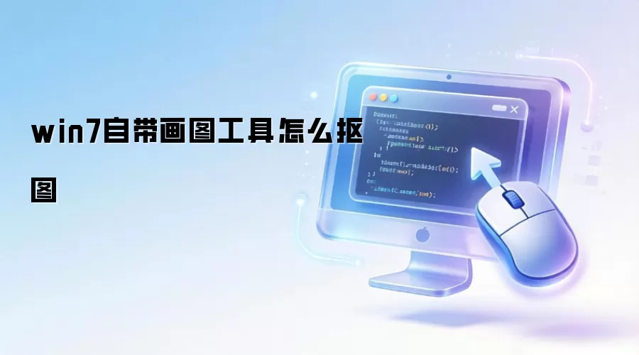 win7自带画图工具怎么抠图