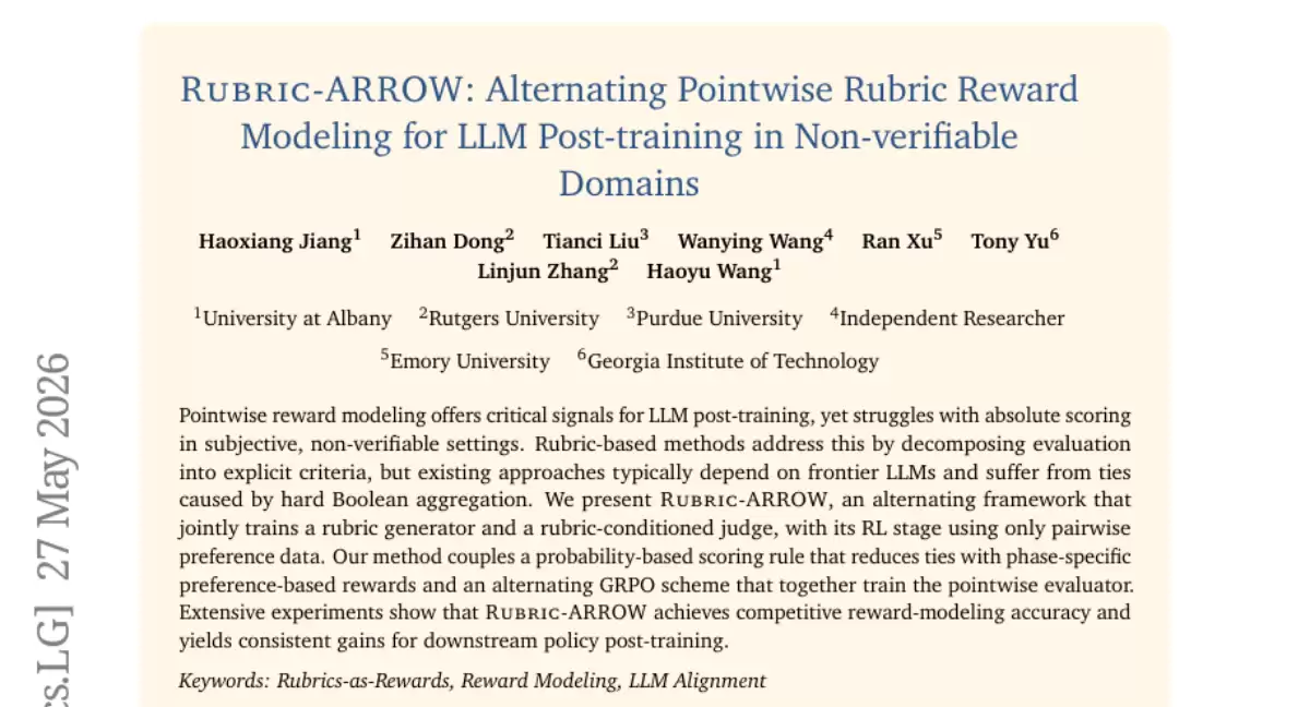 Albany大学等联合团队如何让语言模型的评分系统越用越准