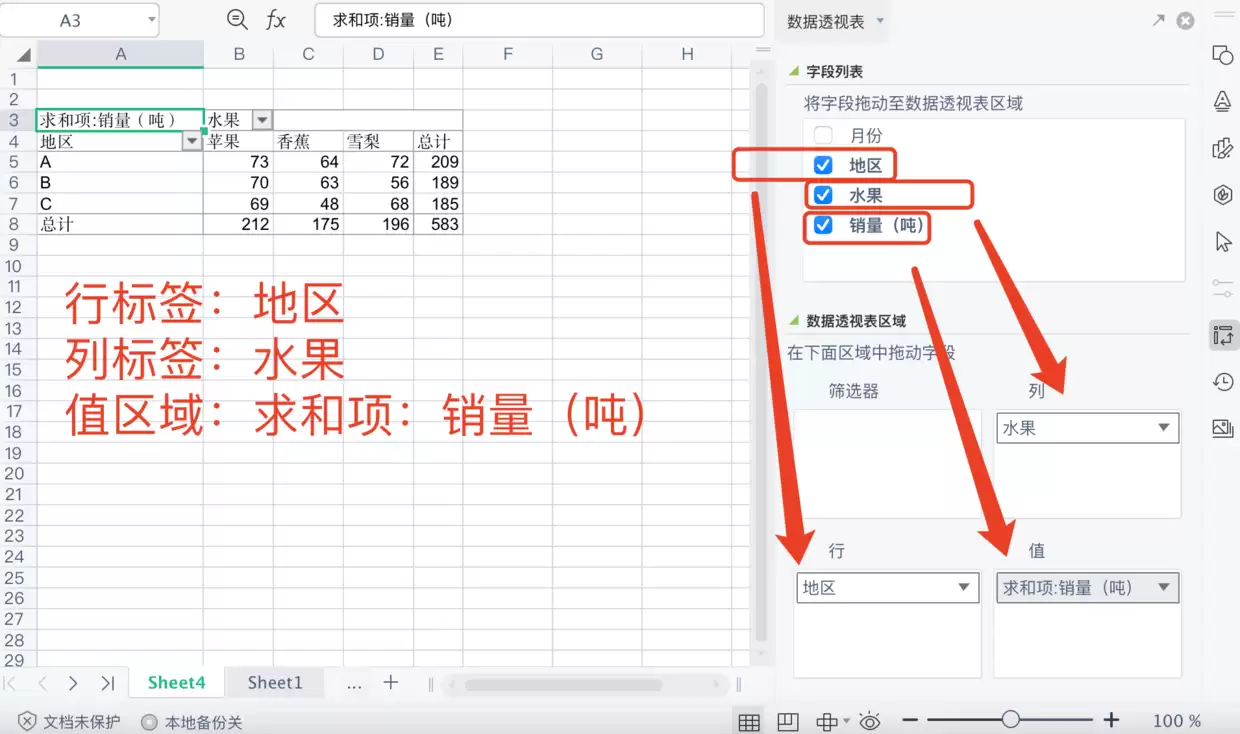 怎样用Excel制作数据透视表