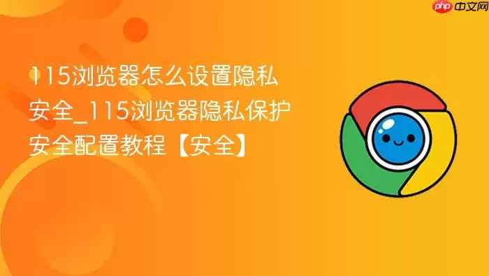 115浏览器怎么设置隐私安全_115浏览器隐私保护安全配置教程【安全】