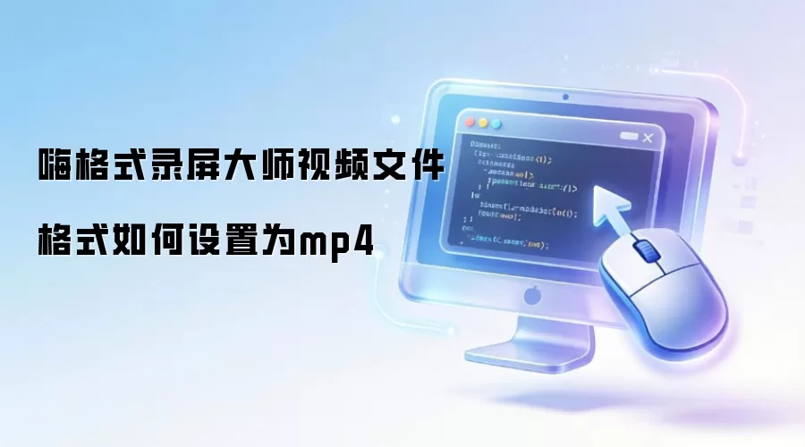 嗨格式录屏大师视频文件格式如何设置为mp4