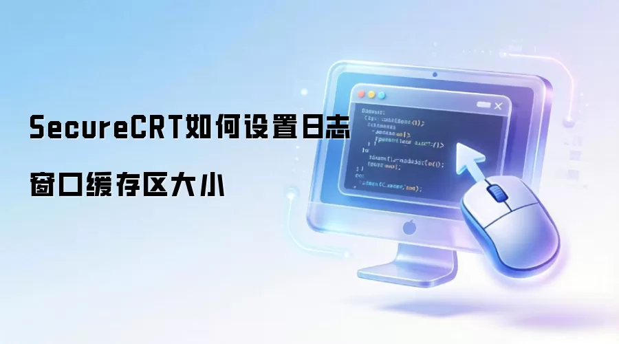 SecureCRT如何设置日志窗口缓存区大小