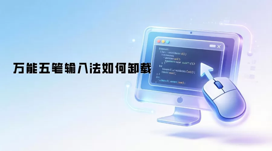 万能五笔输入法如何卸载