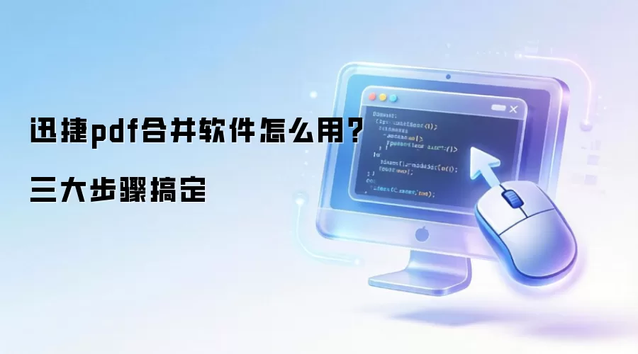 迅捷pdf合并软件怎么用？三大步骤搞定