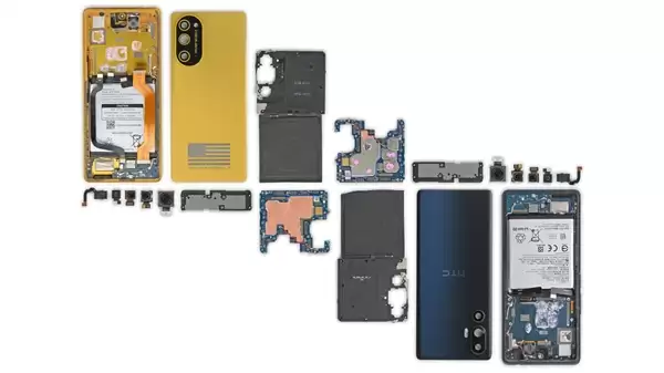 特朗普T1手机拆解后露馅了！换壳HTC U24 Pro 还贴上美国国旗