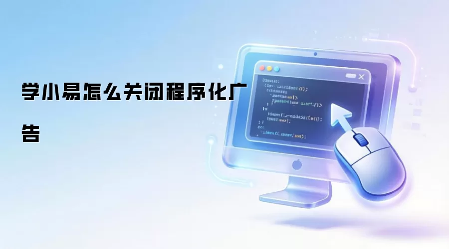 学小易怎么关闭程序化广告