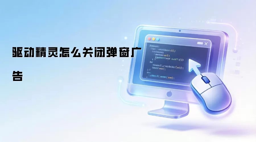 驱动精灵怎么关闭弹窗广告