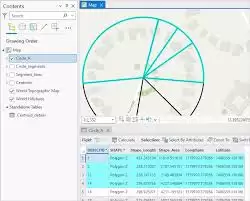 ArcGIS如何把圆环进行等分