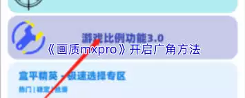 mxpro怎么开广角
