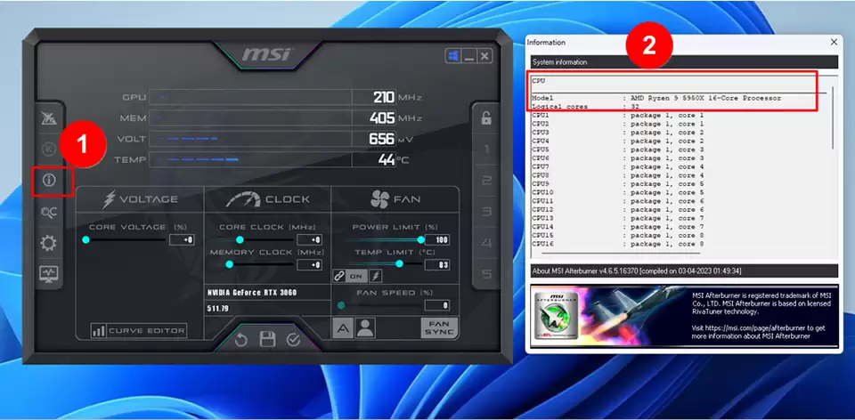 msi afterburner怎么设置显卡频率