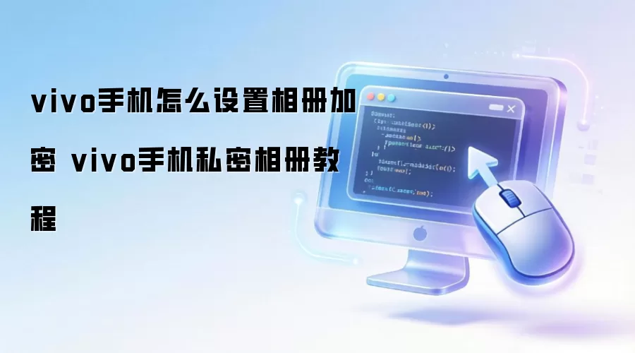 vivo手机怎么设置相册加密 vivo手机私密相册教程