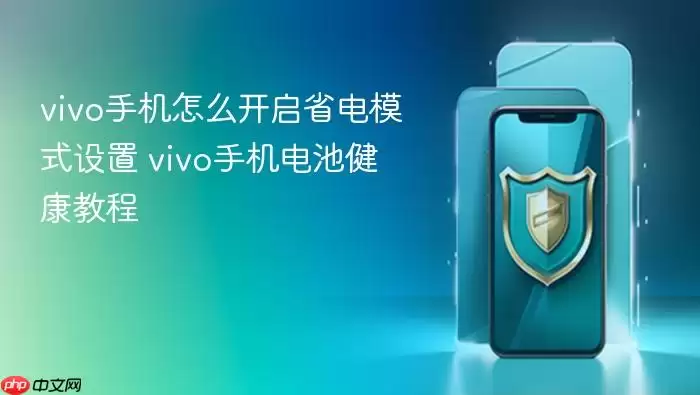vivo手机怎么开启省电模式设置 vivo手机电池健康教程