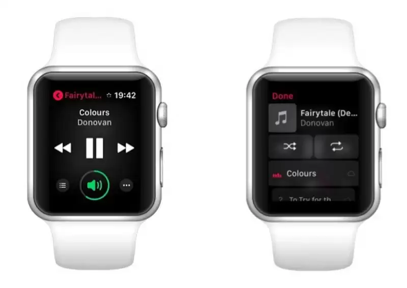 如何在 Apple Watch 上使用收听音乐？