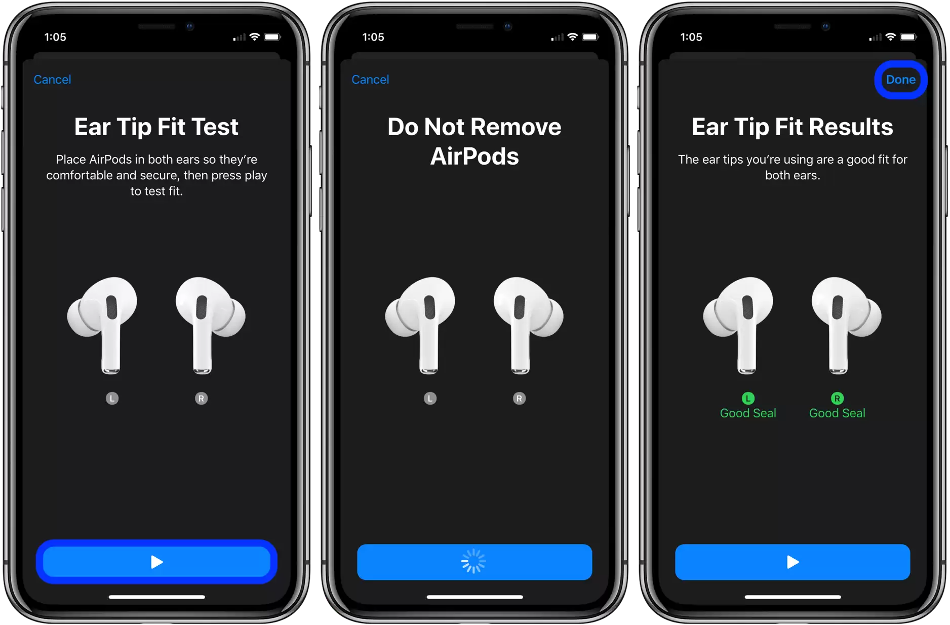 AirPods Pro 使用教程:如何更换耳塞以及进行耳塞贴合测试? AirPods Pro 使用教程:如何更换耳塞以及进行耳塞贴合测试?