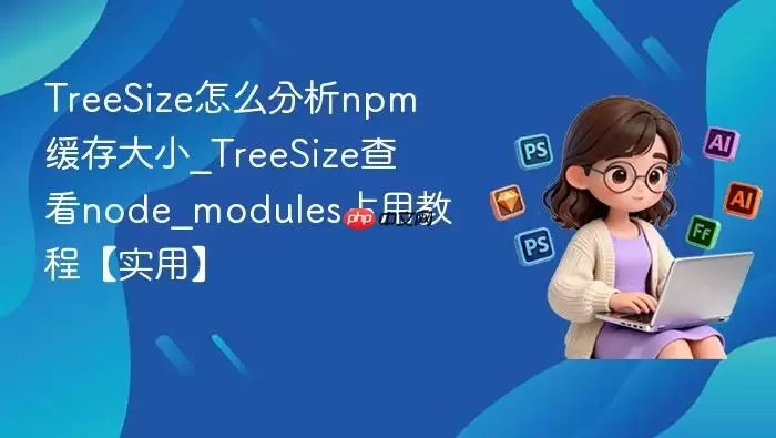 TreeSize怎么分析npm缓存大小_TreeSize查看node_modules占用教程【实用】