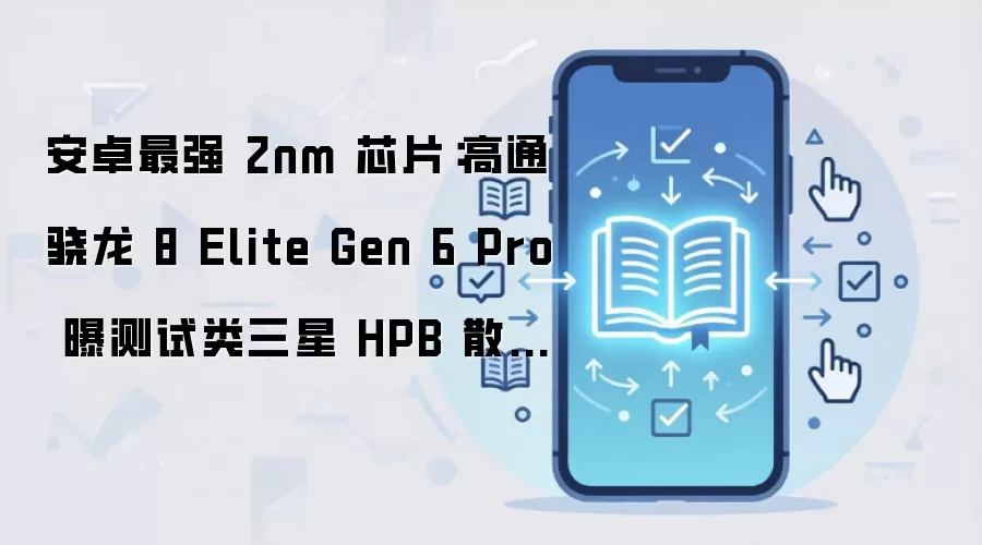 安卓最强 2nm 芯片：高通骁龙 8 Elite Gen 6 Pro 曝测试类三星 HPB 散热方案，但效果不如 Exynos