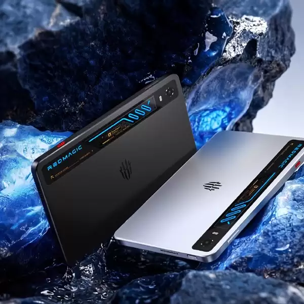 红魔游戏平板5 Pro外观正式公布:行业唯一RGB水冷设计 透明机身超酷炫
