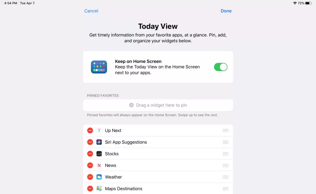 iPadOS 13 教程:如何将小部件页面保留在主屏幕? iPadOS 13 教程:如何将小部件页面保留在主屏幕?