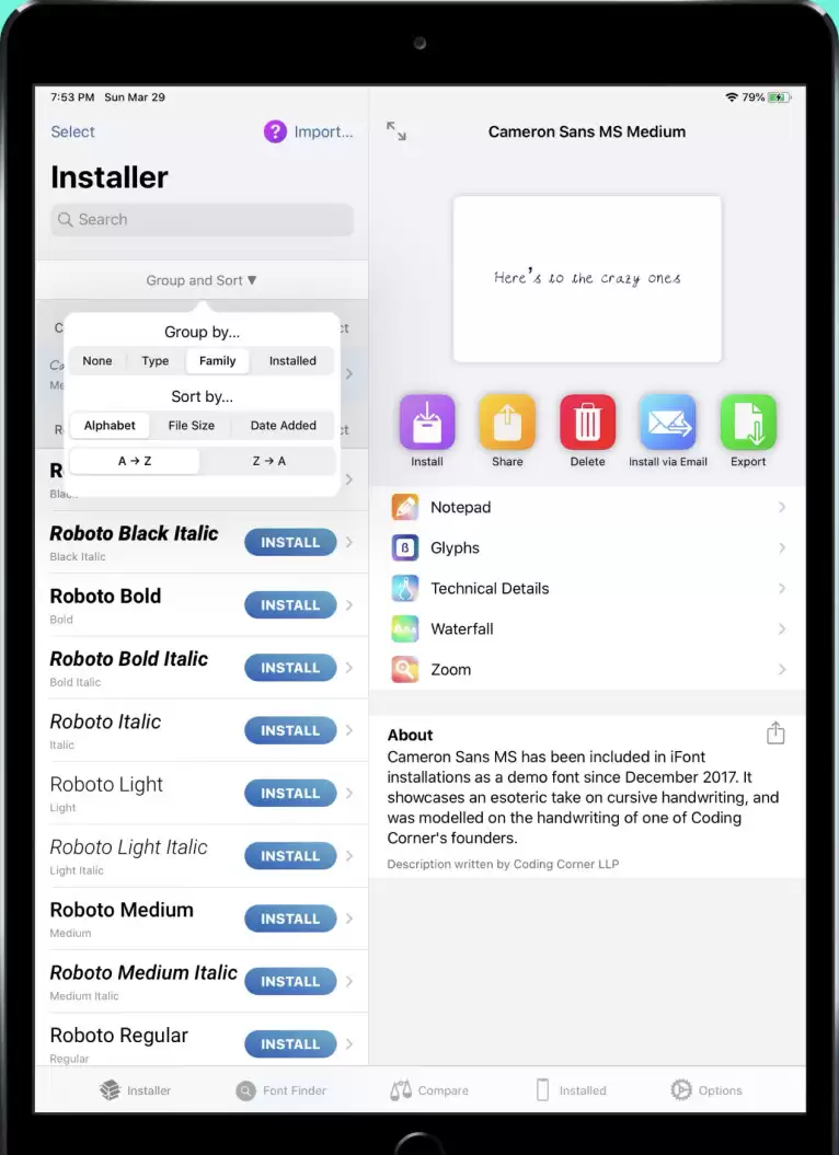 如何在 iPad 上使用第三方字体? 如何在 iPad 上使用第三方字体?