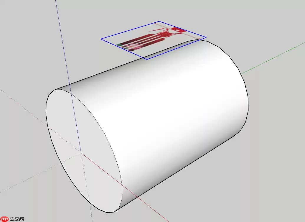 SketchUp曲面模型如何贴图