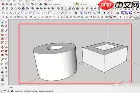 SketchUp草图大师如何隐藏后边线