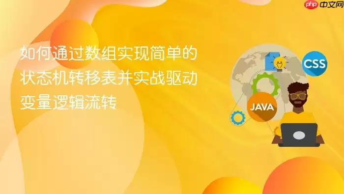 如何通过数组实现简单的状态机转移表并实战驱动变量逻辑流转