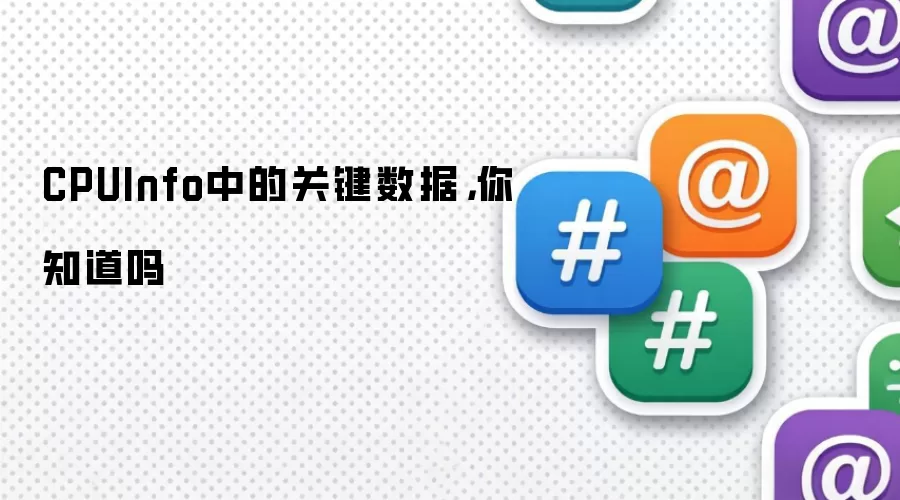 CPUInfo中的关键数据,你知道吗