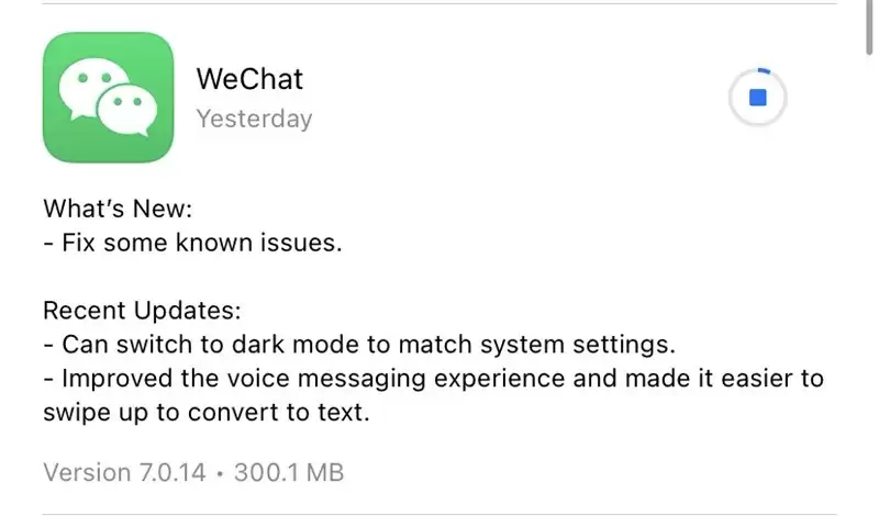 微信iOS7.0.14版“拍一拍”提醒字体加粗、加后缀及修复点按消息Bug 微信iOS7.0.14版“拍一拍”提醒字体加粗、加后缀及修复点按消息Bug