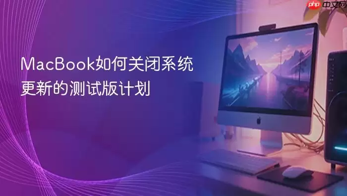 MacBook如何关闭系统更新的测试版计划