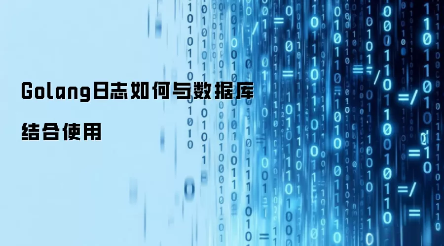 Golang日志如何与数据库结合使用