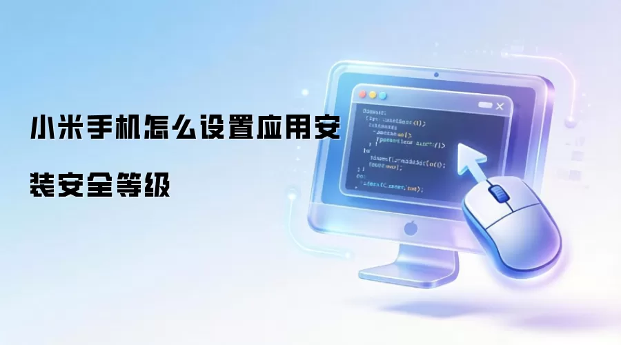 小米手机怎么设置应用安装安全等级