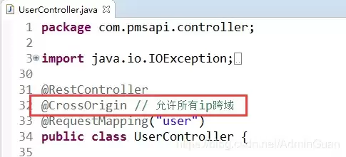 Ja va中SSM框架解决跨域请求问题