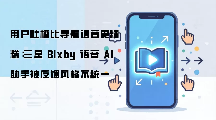 用户吐槽比导航语音更糟糕：三星 Bixby 语音 AI 助手被反馈风格不统一