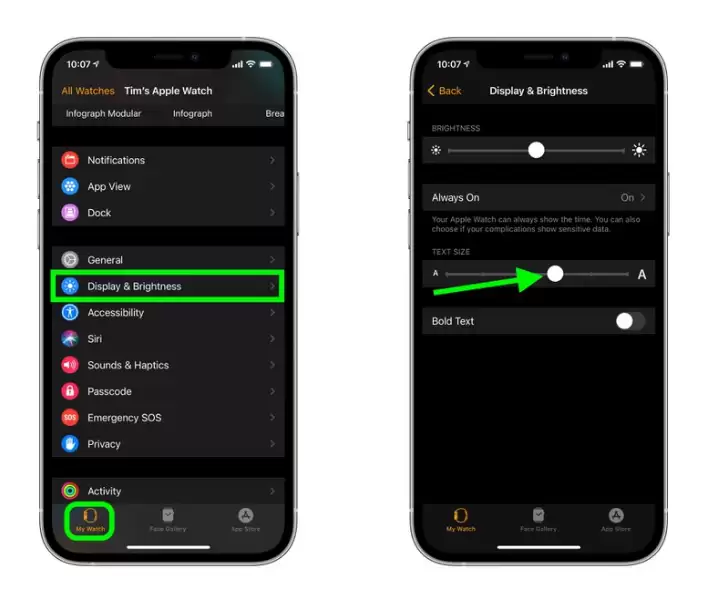 如何更改 Apple Watch 上的文字大小? 如何更改 Apple Watch 上的文字大小?