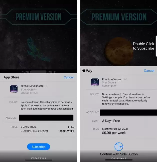 苹果iOS14.5 Beta 2中的订阅弹窗有哪些变化? 苹果iOS14.5 Beta 2中的订阅弹窗有哪些变化?