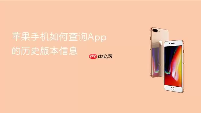 苹果手机如何查询App的历史版本信息
