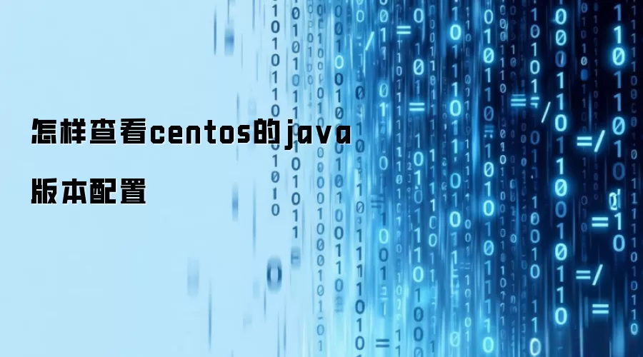 怎样查看centos的java版本配置