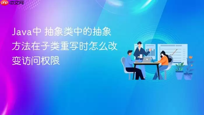 Java中 抽象类中的抽象方法在子类重写时怎么改变访问权限