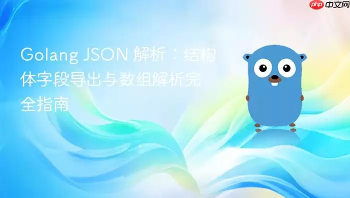 Golang JSON 解析：结构体字段导出与数组解析完全指南