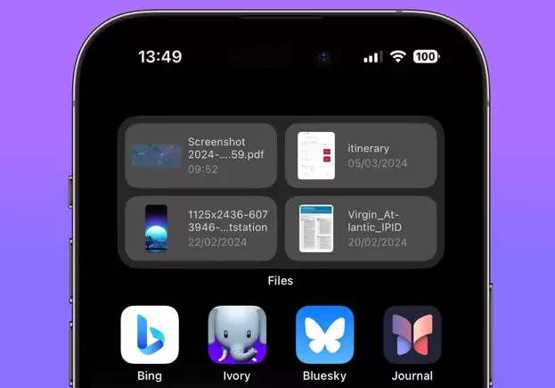 从 iPhone 主屏幕快速访问最近的文件 从 iPhone 主屏幕快速访问最近的文件
