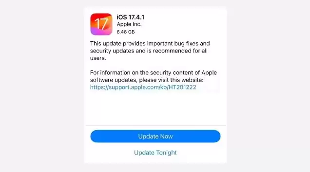 iOS / iPadOS 17.4.1重新发布 iOS / iPadOS 17.4.1重新发布