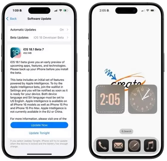 iOS 18.1beta7版发布:小组件与Ai更新 iOS 18.1beta7版发布:小组件与Ai更新