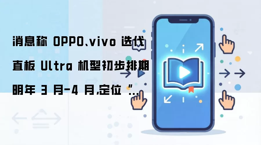 消息称 OPPO、vivo 迭代直板 Ultra 机型初步排期明年 3 月-4 月，定位“万元档超影像旗舰”