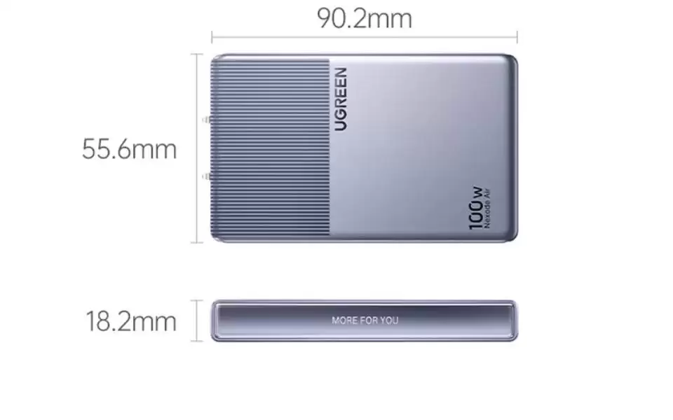 绿联推出100W小冰片氮化镓充电器:2C1A,189元