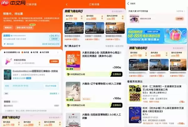 “买完演唱会门票,顺手把酒店订了!” 飞猪与大麦推出观演旅游预订服务